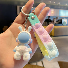 Load image into Gallery viewer, Car Key Chain Pendant Cartoon Space Dragon Rabbit Pendant Keychain Delicate Simple Key Chain for Girls Couple Bag Gifts
