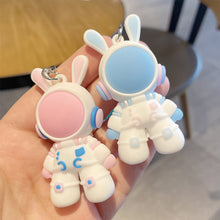 Load image into Gallery viewer, Car Key Chain Pendant Cartoon Space Dragon Rabbit Pendant Keychain Delicate Simple Key Chain for Girls Couple Bag Gifts

