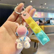 Load image into Gallery viewer, Car Key Chain Pendant Cartoon Space Dragon Rabbit Pendant Keychain Delicate Simple Key Chain for Girls Couple Bag Gifts
