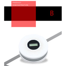 Load image into Gallery viewer, Poisoning Smoke &amp; Carbon Monoxide Detector Combination Smoke CO Sensor Alarm with 3 Color LED Indicator Built in Siren Alert
