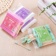 Load image into Gallery viewer, 100pcs Pack Double Head Cotton Swab Women Makeup Cotton Buds Tip For Medical Wood Sticks Nose Ears Cleaning Health Care Tools
