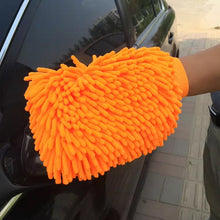 Load image into Gallery viewer, Car Wash Gloves Care Cleaning Washing Brush Microfiber Coral Velvet Chenille Pad For Vehicle Cleaning Tool
