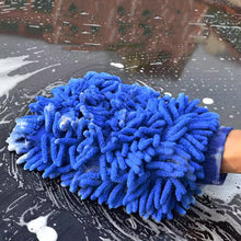 Load image into Gallery viewer, Car Wash Gloves Care Cleaning Washing Brush Microfiber Coral Velvet Chenille Pad For Vehicle Cleaning Tool

