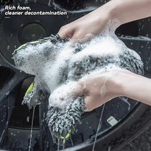 Load image into Gallery viewer, Microfiber Car Cleaning Wash Hand Gloves Chenille Car Gloves Coral Car Wash Tools
