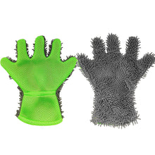 Load image into Gallery viewer, Microfiber Car Cleaning Wash Hand Gloves Chenille Car Gloves Coral Car Wash Tools
