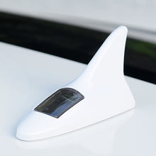 Load image into Gallery viewer, Car Solar Energy Shark Fin Antenna LED Warning Tail Lights 8 LED Auto Roof Decorative Anti-Tailing Flash Strobe Light
