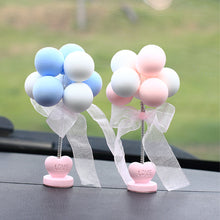 Load image into Gallery viewer, Car Interior Shaking Head Ballons Heart Ornament Decoration with Spring Shake Head Decor Double-sided Tape

