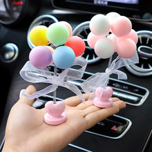 Load image into Gallery viewer, Car Interior Shaking Head Ballons Heart Ornament Decoration with Spring Shake Head Decor Double-sided Tape

