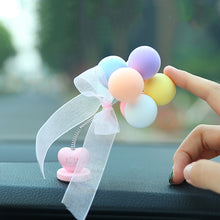 Load image into Gallery viewer, Car Interior Shaking Head Ballons Heart Ornament Decoration with Spring Shake Head Decor Double-sided Tape
