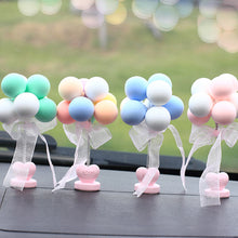 Load image into Gallery viewer, Car Interior Shaking Head Ballons Heart Ornament Decoration with Spring Shake Head Decor Double-sided Tape
