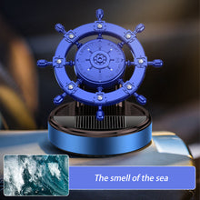 Load image into Gallery viewer, Creative Car Central Control Air Freshener Mini Solar Rotate Rudder Decoration Car Perfume Air Freshener Fragrance Ornament
