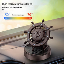 Load image into Gallery viewer, Creative Car Central Control Air Freshener Mini Solar Rotate Rudder Decoration Car Perfume Air Freshener Fragrance Ornament
