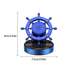 Load image into Gallery viewer, Creative Car Central Control Air Freshener Mini Solar Rotate Rudder Decoration Car Perfume Air Freshener Fragrance Ornament
