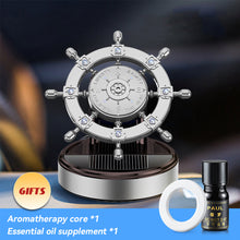 Load image into Gallery viewer, Creative Car Central Control Air Freshener Mini Solar Rotate Rudder Decoration Car Perfume Air Freshener Fragrance Ornament
