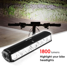 Load image into Gallery viewer, 1800LM 3 Led MTB Bicycle Front Lights 2000MAH Rechargeable Bike Light Flashlight Outdoor Cycling Bike Accessories for Electric Scooter
