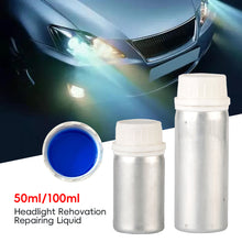 Load image into Gallery viewer, 50ML/100ML Car Headlight Polishing Liquid Polymer Car Headlamp Renovation Restoration Cleaning Agent Auto Repair Liquid Equipment
