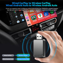 Load image into Gallery viewer, Universal 2 in 1 Wireless CarPlay Adapter Wireless Android Auto Adapter for Audi Mercedes Mazda Subaru Citroen Kia
