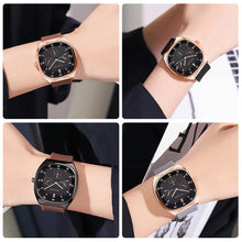 Load image into Gallery viewer, Soft Fashion Women Watch Rhinestone Inlaid Quartz Silicone Tape for Men's and Women's Watches Quartz Watch Wrist Watch
