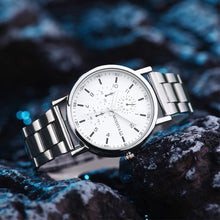 Load image into Gallery viewer, Simple Gold Luxury Men Retro Versatile Quartz Cute Women's Watch Casual Round Dial Quartz Fashion Steel Strip Men Wristwatches
