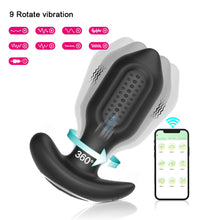 Load image into Gallery viewer, Charging Remote Control APP Scratch Free Twisting Vibration Remote Control Silicone Anal Plug Sexy Female and Male Sex Toys 
