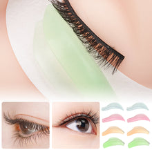 Load image into Gallery viewer, 4 Pairs Jelly Color Self Adhesive Keratin Eyelash Perm Silicone Pad Eyelash Perming Pad Reusable False Eye Lash Curler Lift Shield Pad
