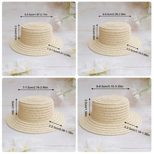 Load image into Gallery viewer, Cute Straw Hat BJD Straw Hat Pet Hat Cotton Baby Hat Mini Hat Doll Hat Toy Hat Small Hat
