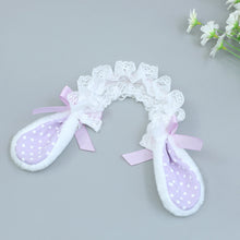 Load image into Gallery viewer, Cute Doll Headband Hair Accessories Handmade Plush Simulation Animal Ears Cute Rabbit Ears Headband Cotton Doll Accessories
