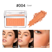 Load image into Gallery viewer, 3D Relief Blush Palette Embossed Powder Blush Peach Pink Coral Tint Makeup Brown Cheek Contour Rouge Face Brightens Cosmetics
