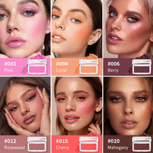 Load image into Gallery viewer, 3D Relief Blush Palette Embossed Powder Blush Peach Pink Coral Tint Makeup Brown Cheek Contour Rouge Face Brightens Cosmetics
