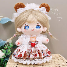 Load image into Gallery viewer, 20CM Cotton Doll Rompers Cartoon Plush Doll Replacement Outfit Lolita Dress Playing House Accessories Mini Clothes
