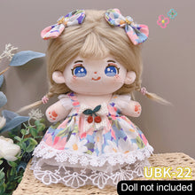 Load image into Gallery viewer, 20CM Cotton Doll Rompers Cartoon Plush Doll Replacement Outfit Lolita Dress Playing House Accessories Mini Clothes
