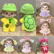 Load image into Gallery viewer, 20CM Cotton Doll Rompers Cartoon Plush Doll Replacement Outfit Cute Dress Playing House Accessories Mini Clothes
