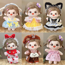 Load image into Gallery viewer, 20CM Cotton Doll Rompers Cartoon Plush Doll Replacement Outfit Cute Dress Playing House Accessories Mini Clothes
