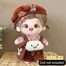 Load image into Gallery viewer, 20CM Cotton Doll Rompers Cartoon Plush Doll Replacement Outfit Cute Dress Playing House Accessories Mini Clothes
