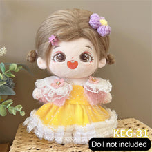Load image into Gallery viewer, 20CM Cotton Doll Rompers Cartoon Plush Doll Replacement Outfit Cute Dress Playing House Accessories Mini Clothes
