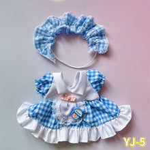 Load image into Gallery viewer, 20CM Cotton Doll Rompers Cartoon Plush Doll Replacement Outfit Lolita Dress Playing House Accessories Mini Clothes
