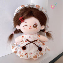 Load image into Gallery viewer, 20CM Cotton Doll Rompers Cartoon Plush Doll Replacement Outfit Lolita Dress Playing House Accessories Mini Clothes
