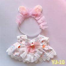 Load image into Gallery viewer, 20CM Cotton Doll Rompers Cartoon Plush Doll Replacement Outfit Lolita Dress Playing House Accessories Mini Clothes
