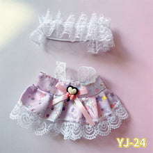 Load image into Gallery viewer, 20CM Cotton Doll Rompers Cartoon Plush Doll Replacement Outfit Lolita Dress Playing House Accessories Mini Clothes
