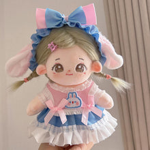Load image into Gallery viewer, 20CM Cotton Doll Rompers Cartoon Plush Doll Replacement Outfit Lolita Dress Playing House Accessories Mini Clothes
