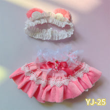 Load image into Gallery viewer, 20CM Cotton Doll Rompers Cartoon Plush Doll Replacement Outfit Lolita Dress Playing House Accessories Mini Clothes
