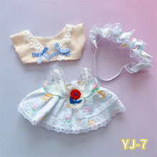Load image into Gallery viewer, 20CM Cotton Doll Rompers Cartoon Plush Doll Replacement Outfit Lolita Dress Playing House Accessories Mini Clothes

