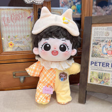 Load image into Gallery viewer, 20CM Cotton Doll Overalls Cartoon Plush Doll Replacement Outfit Playing House Accessories Mini Clothes
