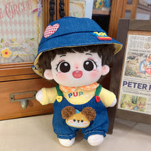 Load image into Gallery viewer, 20CM Cotton Doll Overalls Cartoon Plush Doll Replacement Outfit Playing House Accessories Mini Clothes
