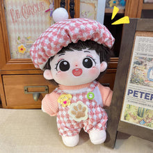 Load image into Gallery viewer, 20CM Cotton Doll Overalls Cartoon Plush Doll Replacement Outfit Playing House Accessories Mini Clothes
