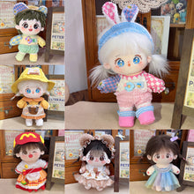 Load image into Gallery viewer, 20CM Cotton Doll Rompers Cartoon Plush Doll Replacement Outfit Lolita Dress Playing House Accessories Mini Clothes
