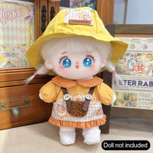 Load image into Gallery viewer, 20CM Cotton Doll Rompers Cartoon Plush Doll Replacement Outfit Lolita Dress Playing House Accessories Mini Clothes
