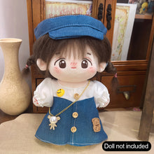Load image into Gallery viewer, 20CM Cotton Doll Rompers Cartoon Plush Doll Replacement Outfit Lolita Dress Playing House Accessories Mini Clothes
