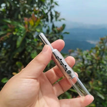 Load image into Gallery viewer, Telescopic Glass Hardware Dry Burning Pipe Pipe Glass Twisty Blunt Dry Outdoor Travel Tobacco Accessories For Men
