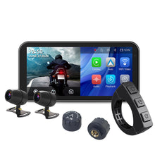 Load image into Gallery viewer, 6.25 inch Wireless Carplay Android Auto Motorcycle GPS Navigation IP67 Waterproof DVR Drive Recorder Moto Monitor WIFI

